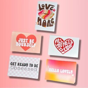 Poly mailers Insert cards Stickers Valentine